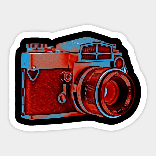 Vintage Camera #3 Sticker by UNALONEAPPAREL